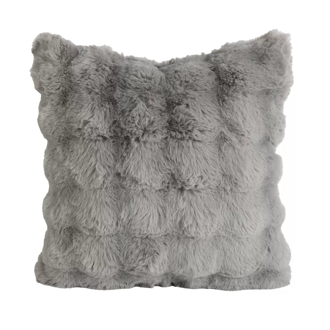 House & Home - Coussin en fausse fourrure