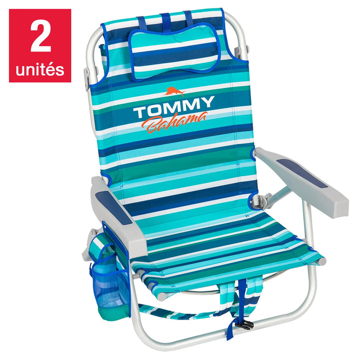 Tommy Bahama - Chaises de plage sac à dos 5 positions