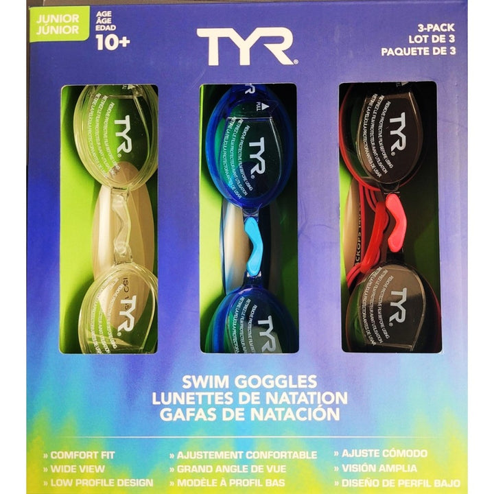 TYR Kids' Swimple Goggles - 3-Pack