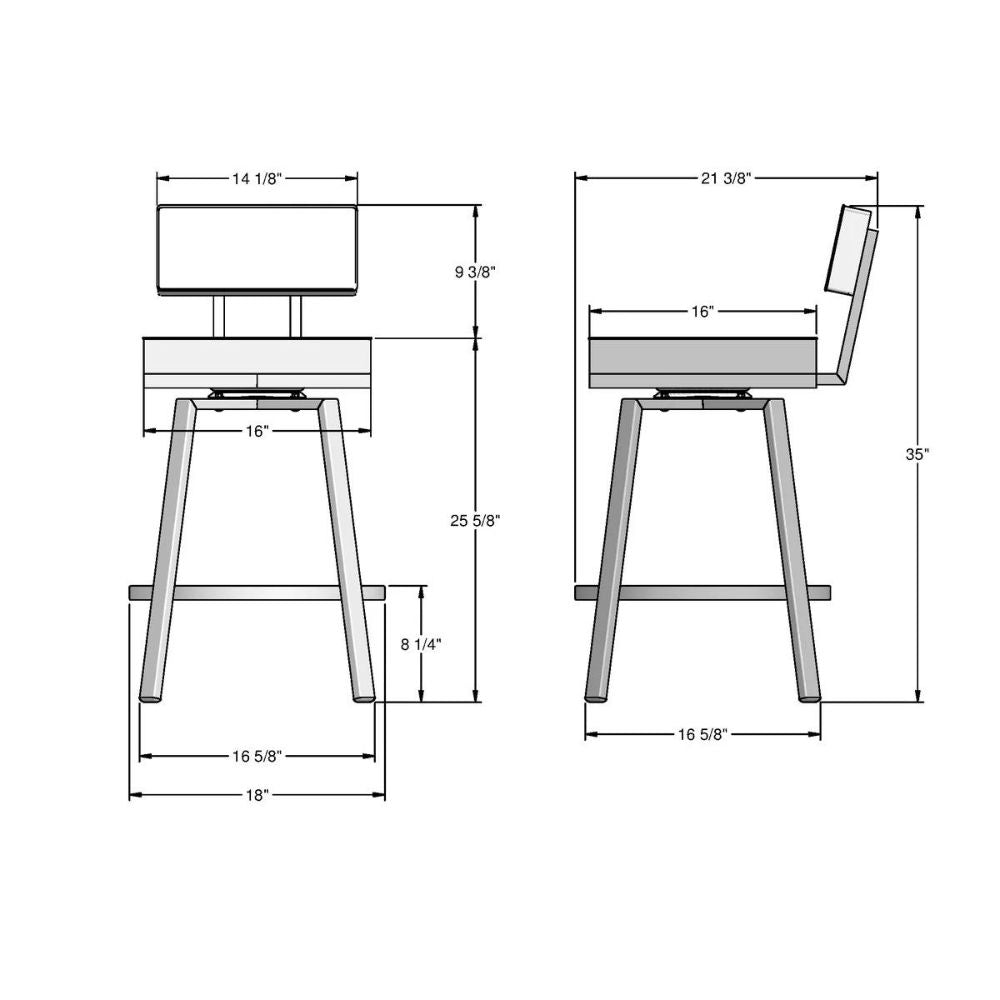 Amisco Swivel Stool