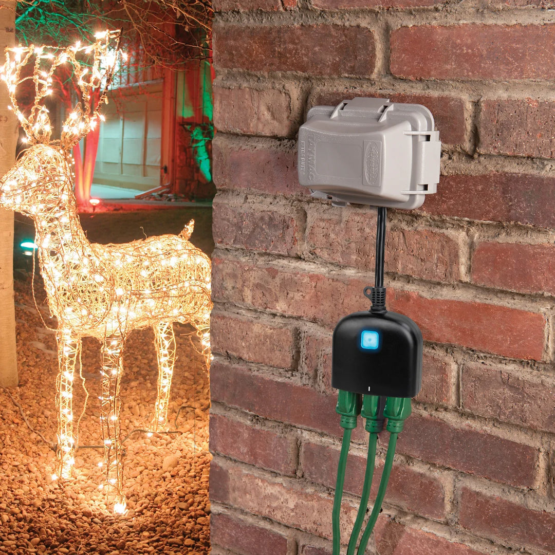 Prime - Prises intelligentes d'extérieur, paquet de 2