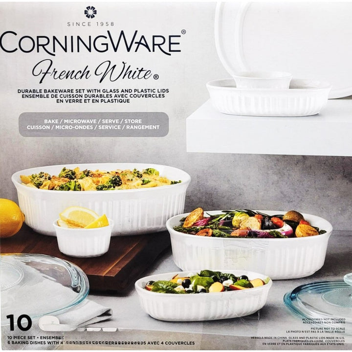 CorningWare - Ensemble de vaisselle, 10 pièces