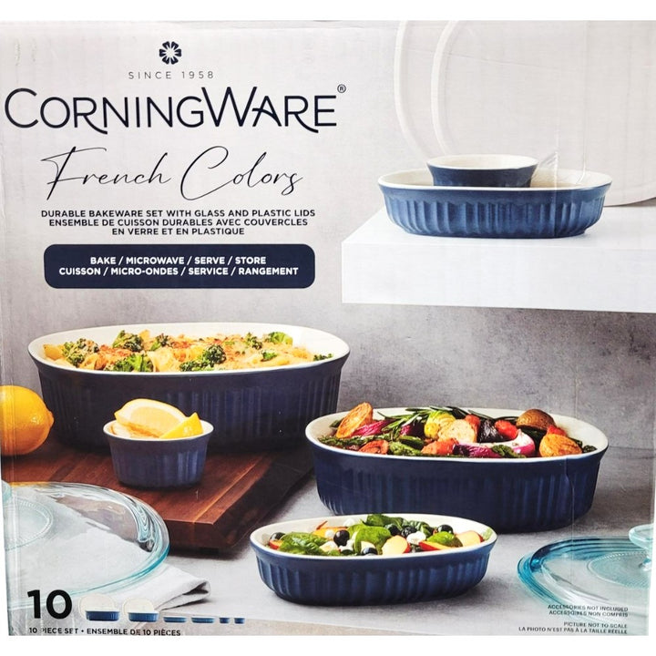 CorningWare - Ensemble de vaisselle, 10 pièces