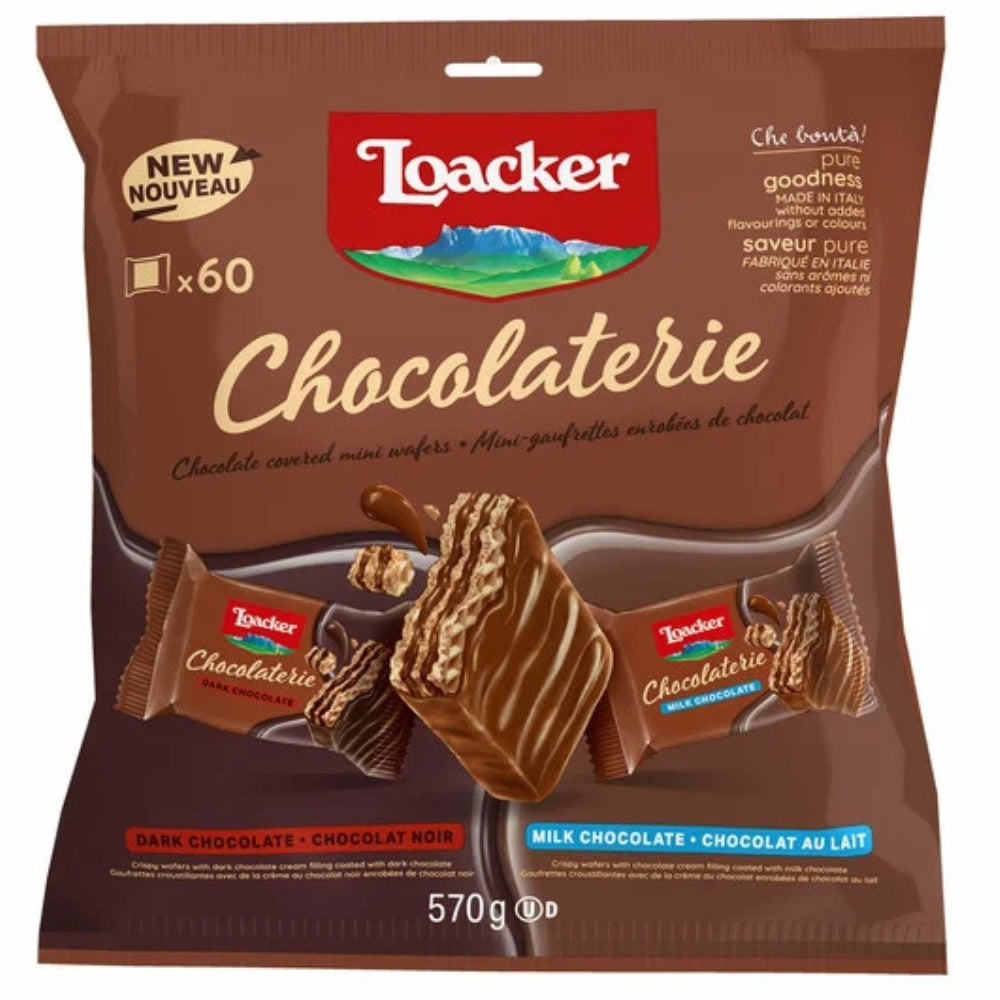 Loacker - Mini gaufrettes enrobées de chocolat