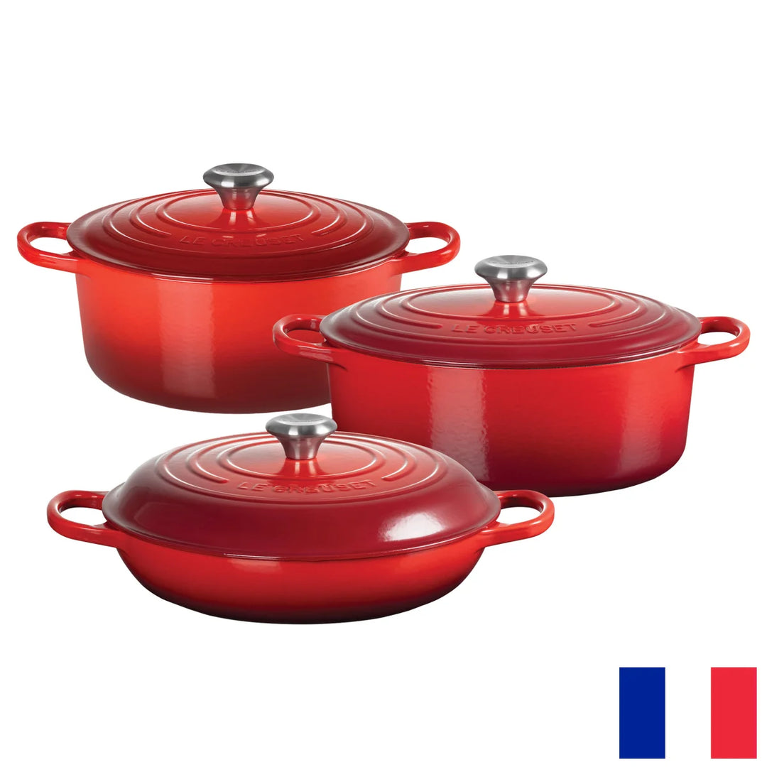 Le Creuset - Ensemble à braiser en fonte émaillée, 6 pièces