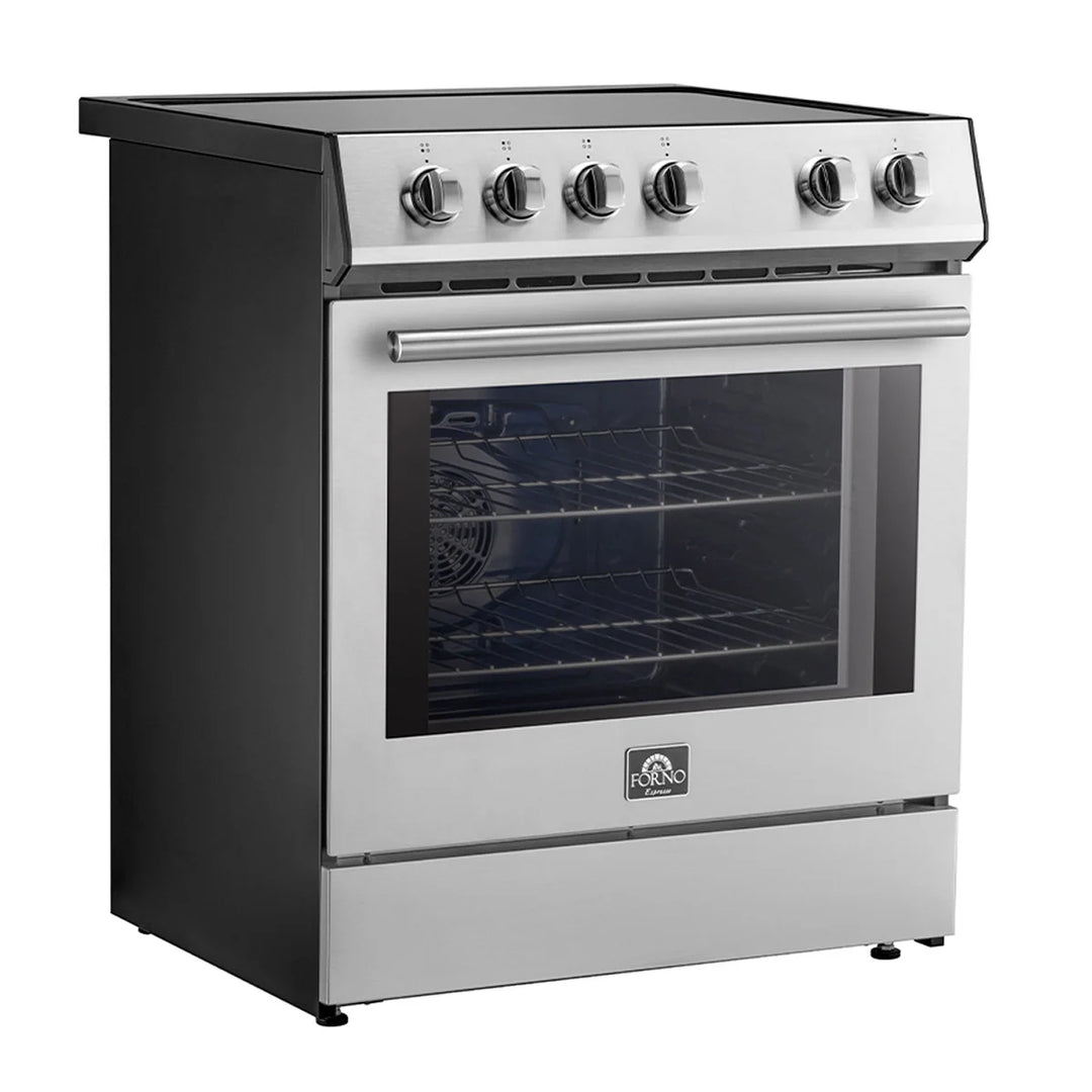 Forno - Cuisinière à 4 éléments à induction en acier inoxydable