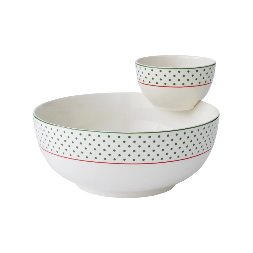 Spode - Ensemble trempette à pois, 2 pieces