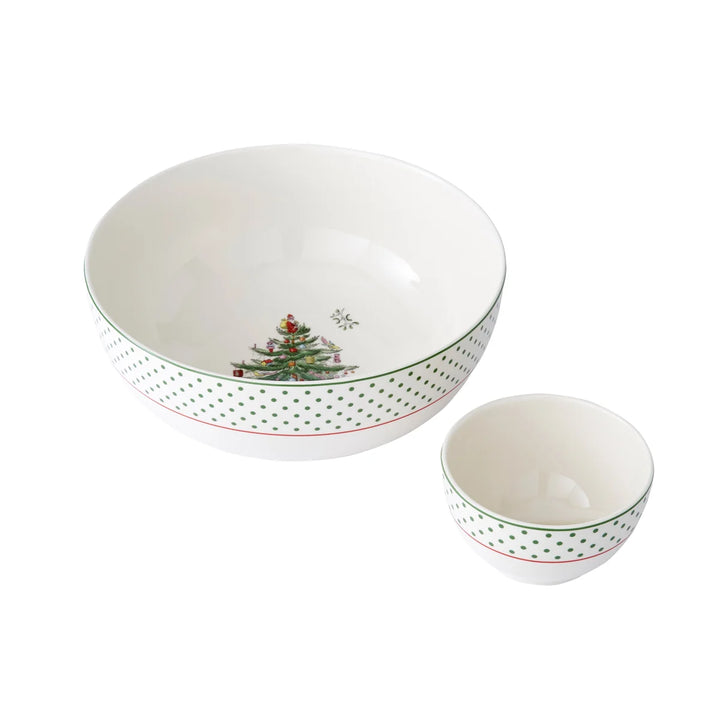 Spode - Ensemble trempette à pois, 2 pieces