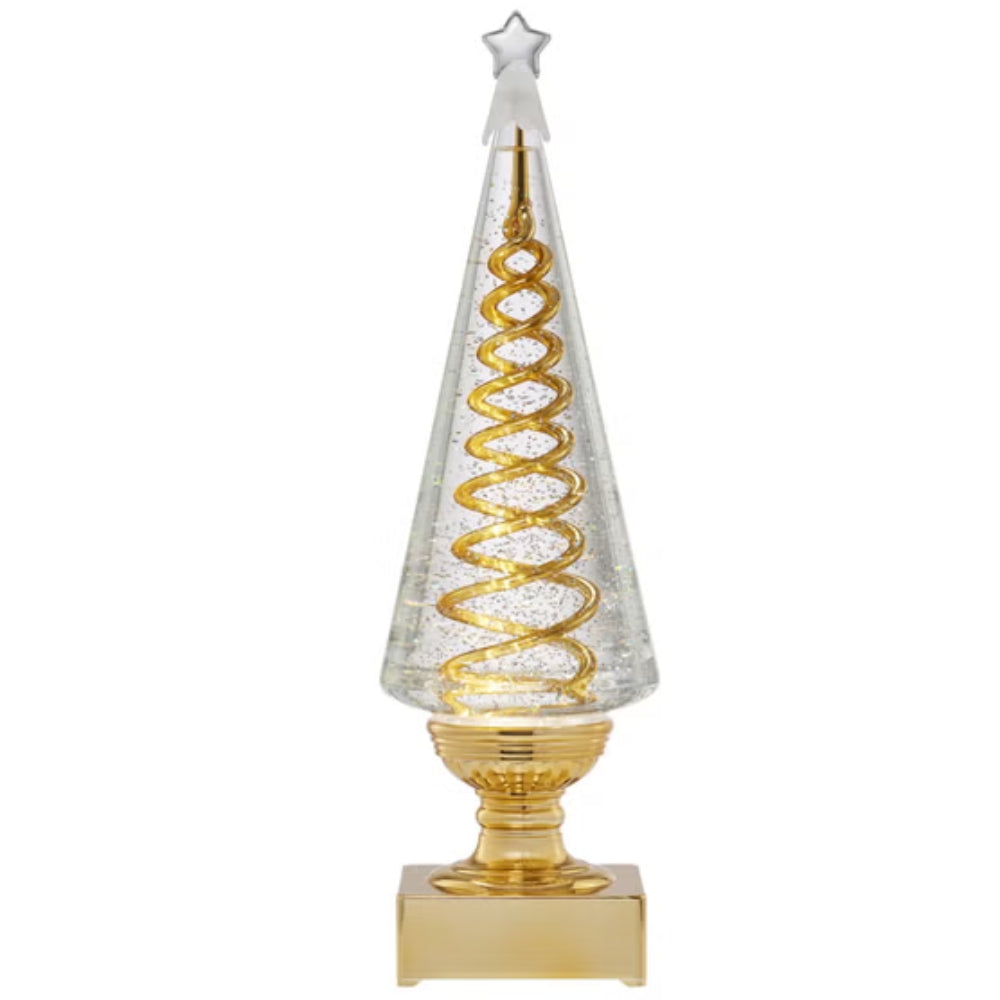 Ensemble de 2 sapins de Noël en spirale de 35.5 cm (14 po)