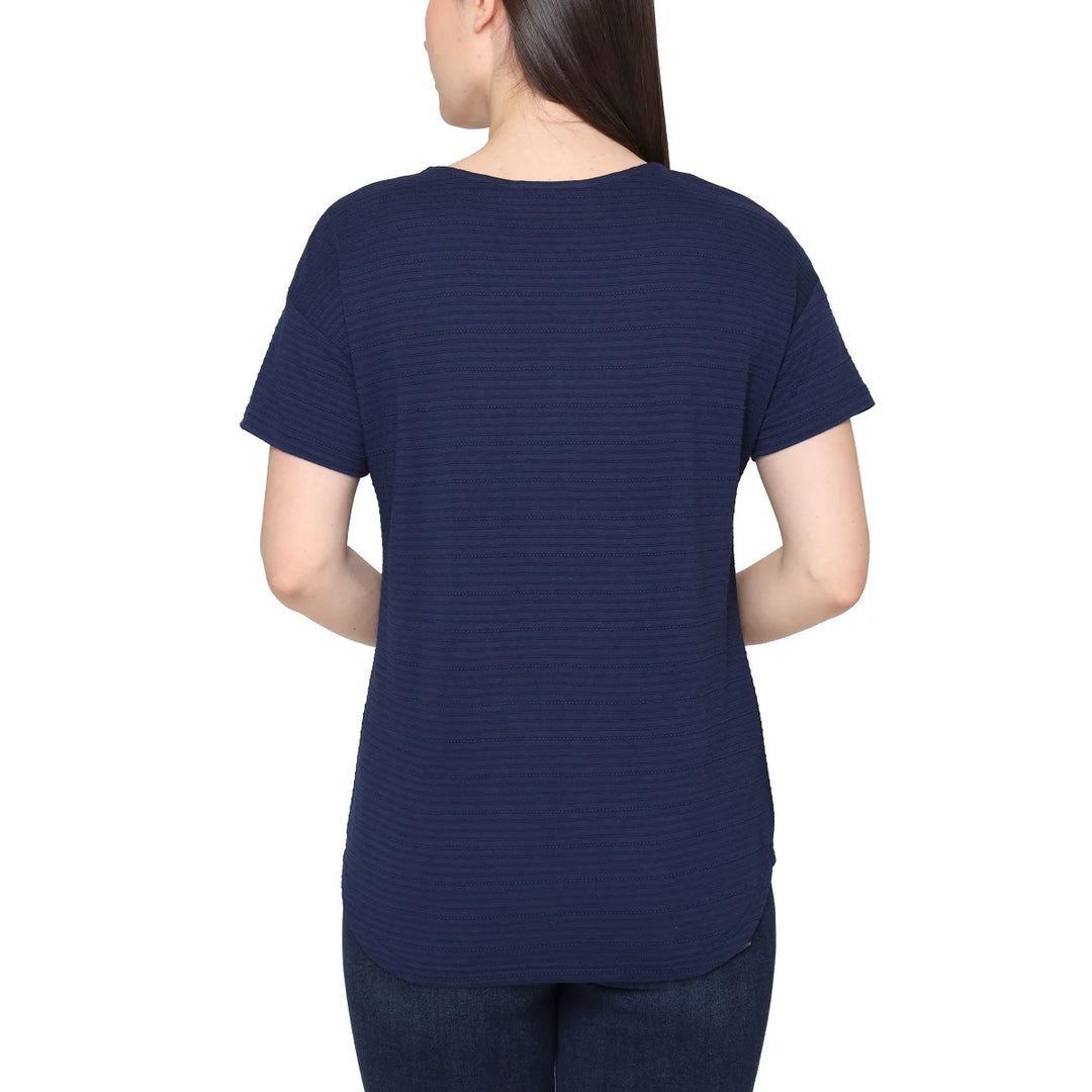 Talbots - Haut à encolure en V à 3 boutons