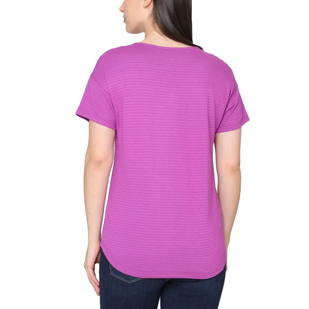 Talbots - Haut à encolure en V à 3 boutons