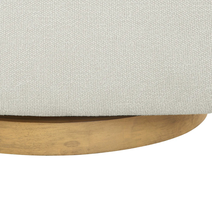 Henredon – Chaise pivotante en tissu Murphy