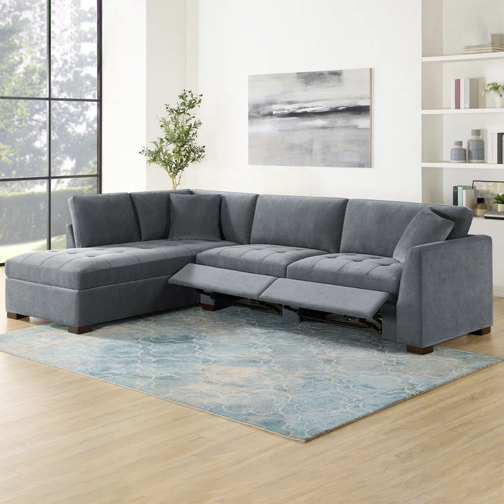 Thomasville - Miles Left Sectional Sofa in Fabric, 2 Pieces