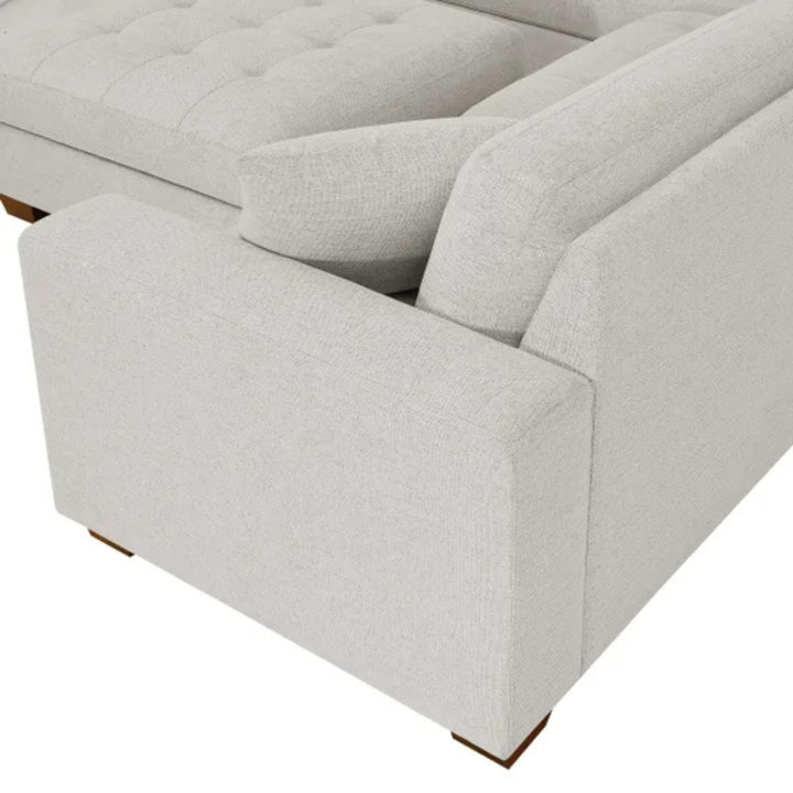 Thomasville Miles - Sectionnel en tissu 3 pièces avec pouf de rangement