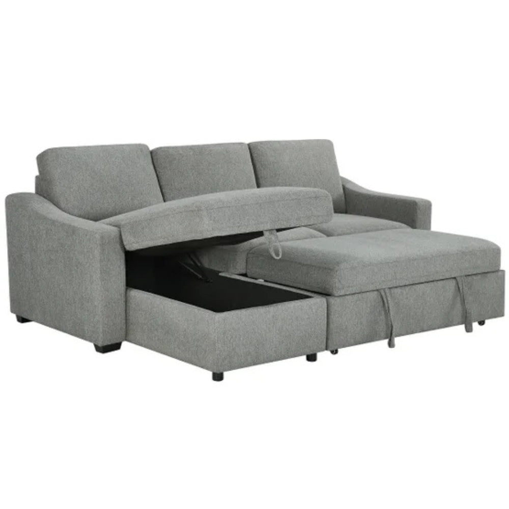 Ramona - Reversible sectional with pull-out bed and storage