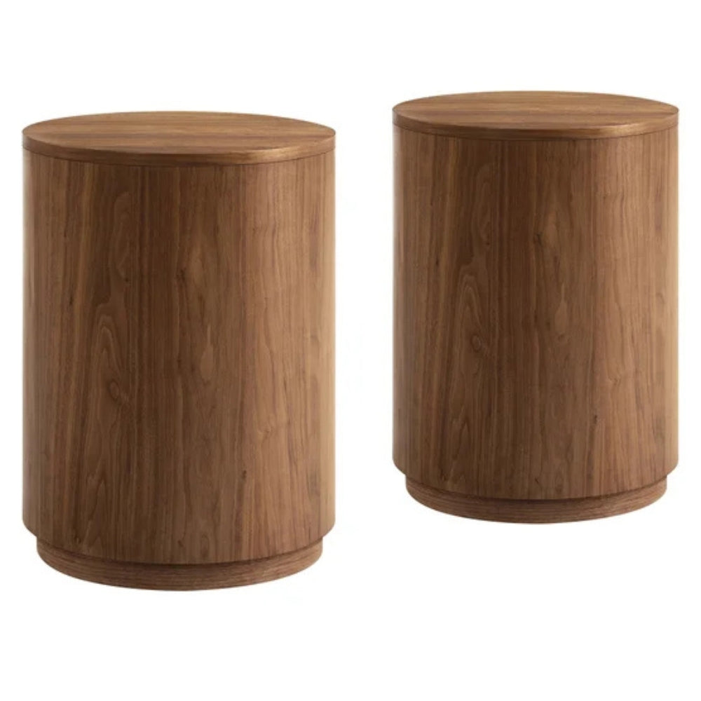 Finn - Ensemble de 2 tables d'appoints rondes
