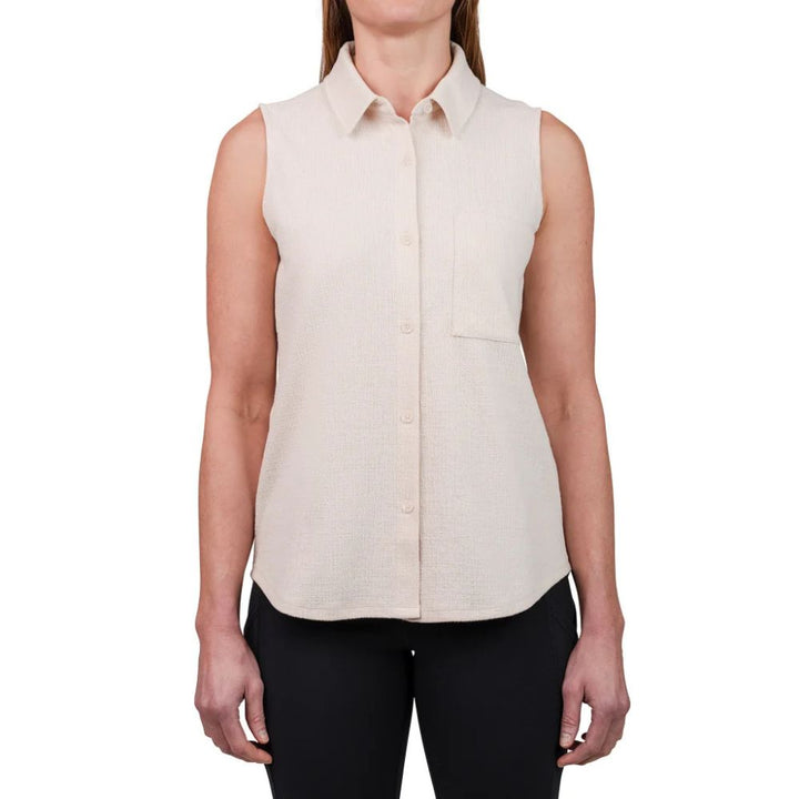 Kersh - Sleeveless Textured Blouse