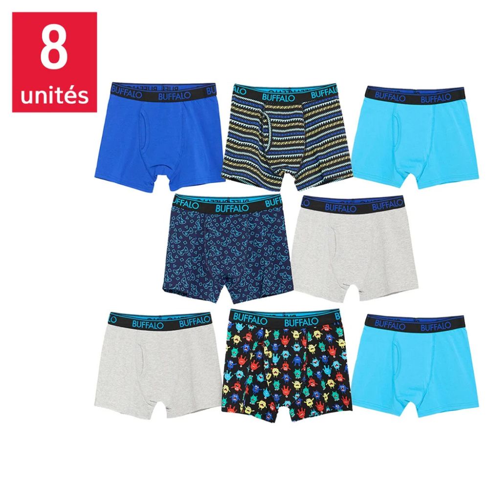 Buffalo - Boxer Briefs, Pack of 8