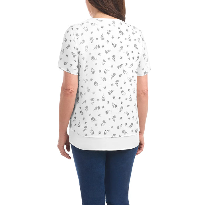 Hilary Radley - Haut deux épaisseurs à manches courtes