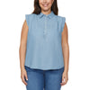 Loft - Sleeveless Blouse with Ruffles