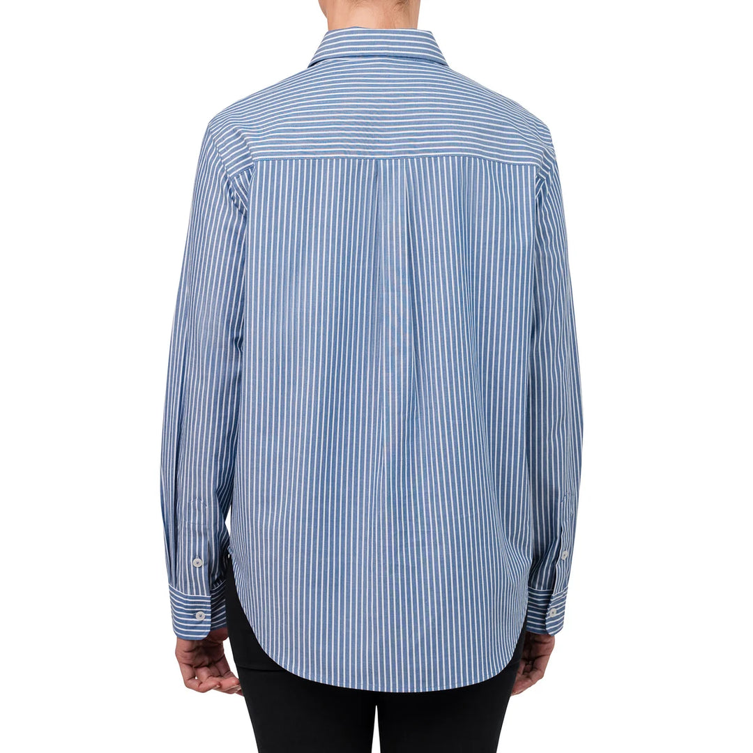 United Colors of Benetton - Chemise tissée à rayures en coton Supima