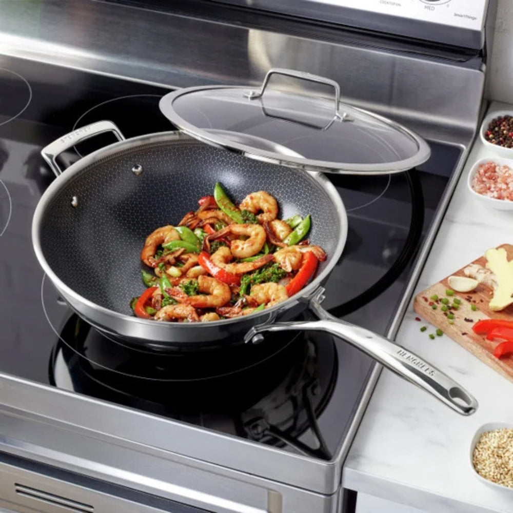 HENCKELS - Paradigm 3-Ply Hybrid Ceramic Nonstick Wok, 30 cm