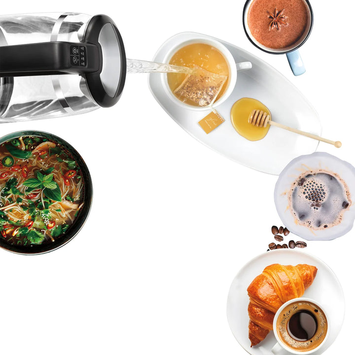 Cuisinart - Bouilloire numérique en verre double paroi