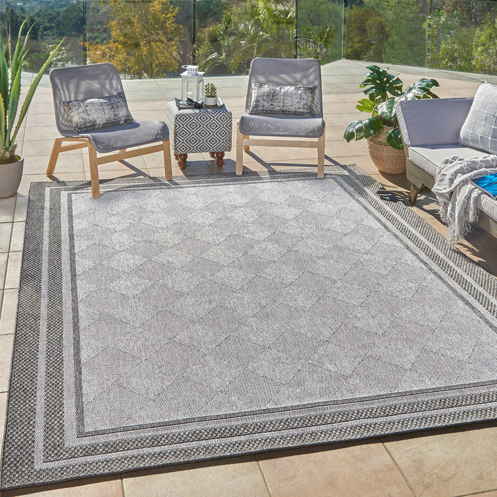 Gertmenian - Astrid gray outdoor rug from the Toscana collection