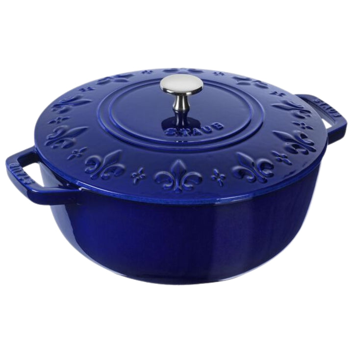 Staub - La Cocotte ronde en fonte Fleurs des Rois 3.6 L