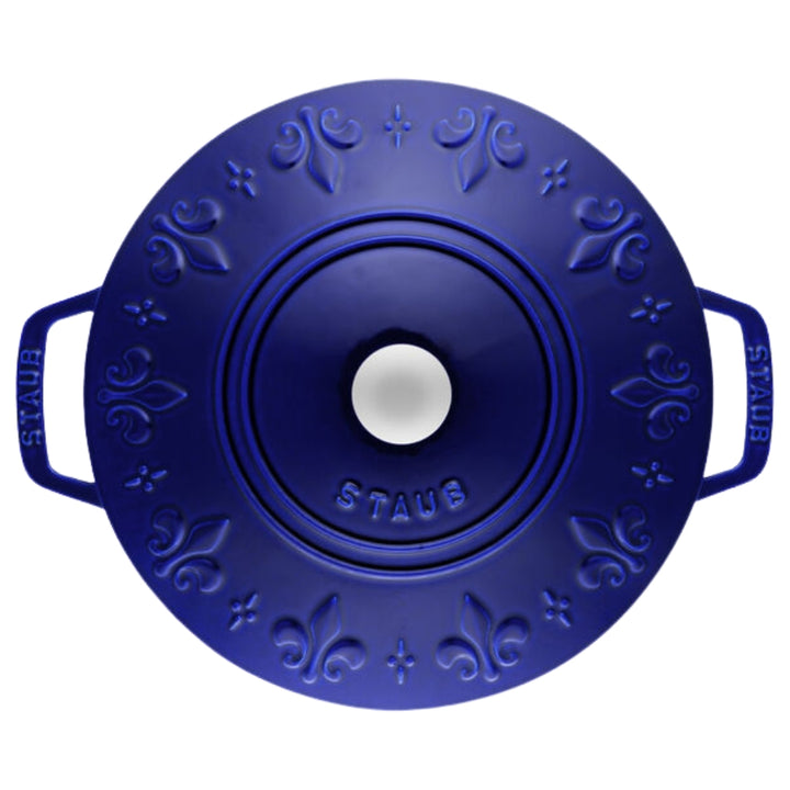 Staub - La Cocotte ronde en fonte Fleurs des Rois 3.6 L