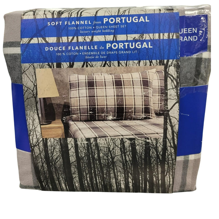 Ensembles de draps 4 pièces en flanelle portugaise