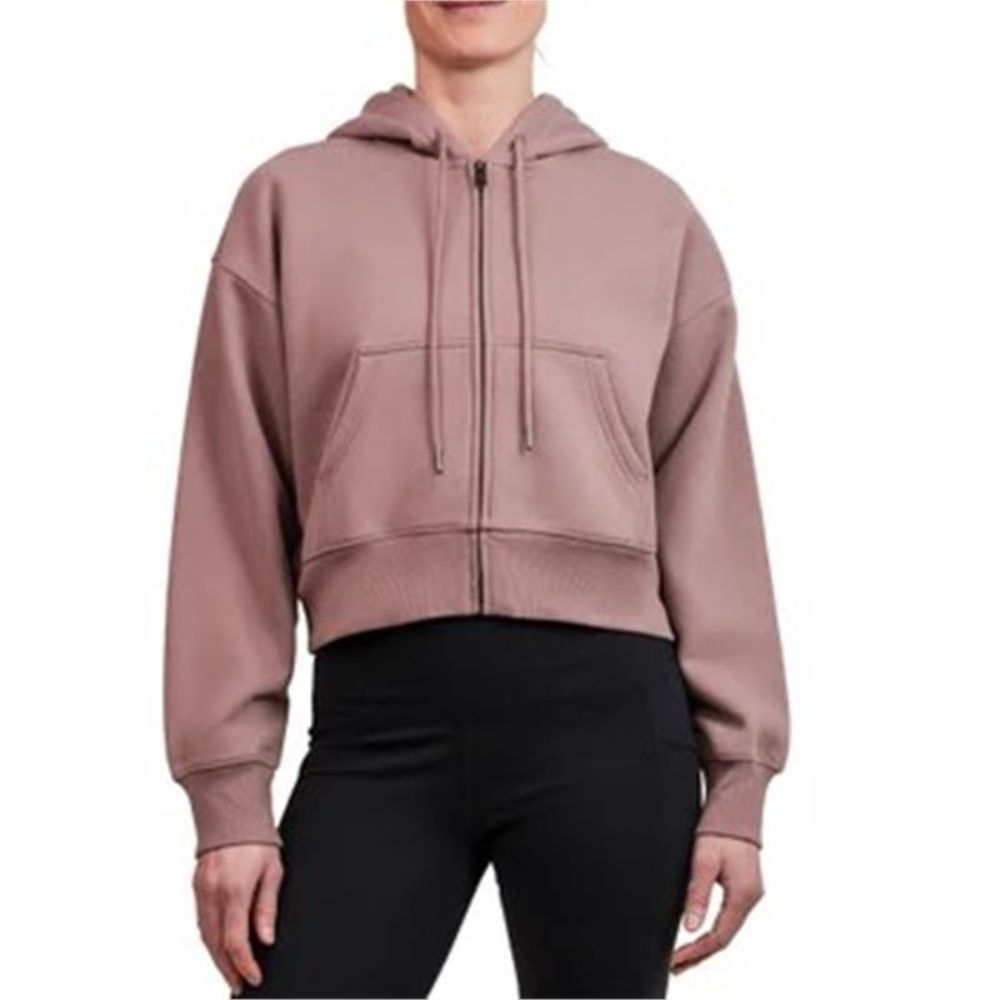 Tuff Athletics – Veste croppée à fermeture éclair complète