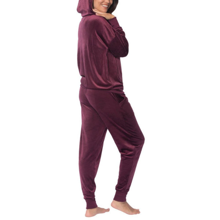 Black Bow - Ensemble de détente en velours , 2 pièces