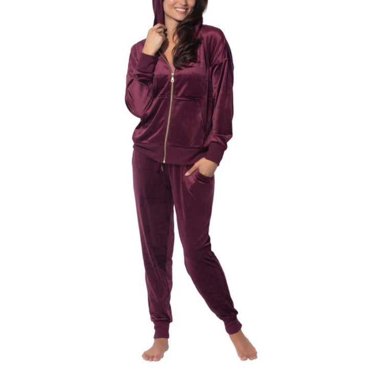 Black Bow - Ensemble de détente en velours , 2 pièces