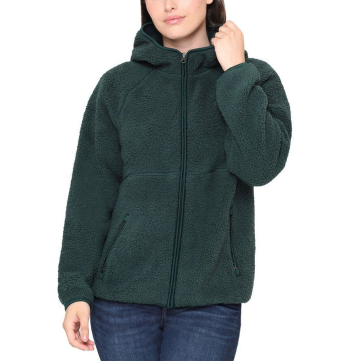 Sierra Designs – Veste en sherpa avec fermeture à glissière à l’avant