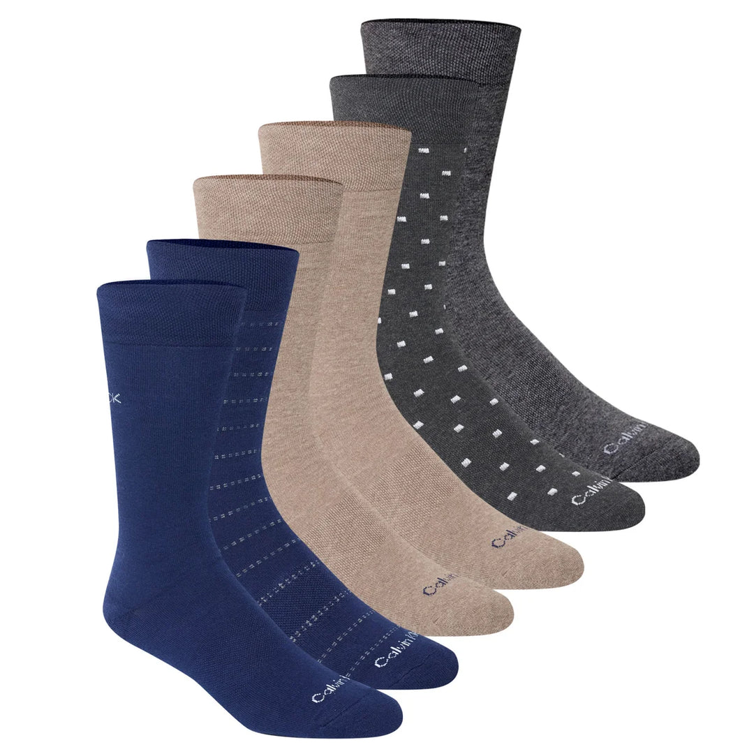 Calvin Klein - Chaussettes habillées, 6 paires