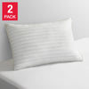 Calvin Klein - Oreiller Modern Stripe en duvet synthétique, paquet de 2
