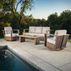 SunVilla - Sorrento Outdoor Patio Seating Set, 4 Pieces