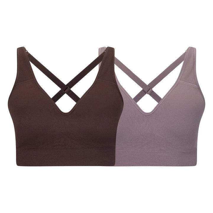 Puma - Soutien-gorge sport, paquet de 2