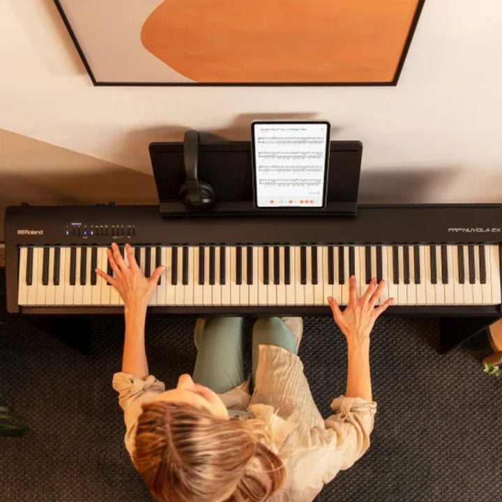 Roland - Digital piano with bench and headphones