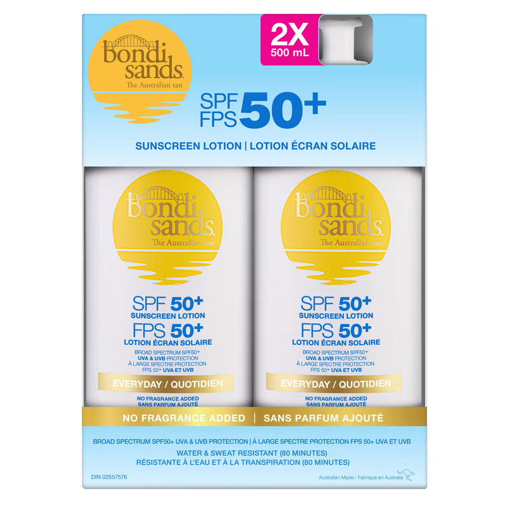 Bondi Sands - Lotion écran solaire FPS 50+, 2 x 500 mL