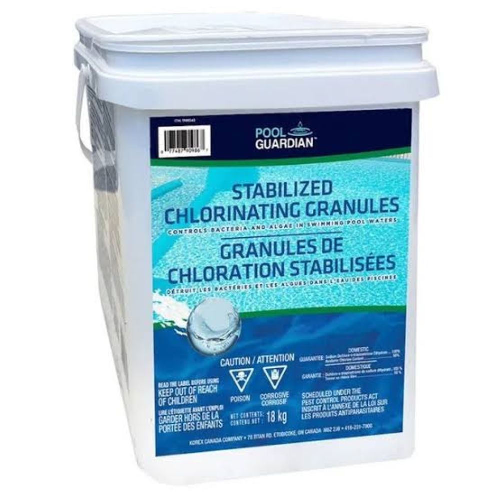 Pool Guardian - Stabilized Chlorination Granules for Pool, 18 kg