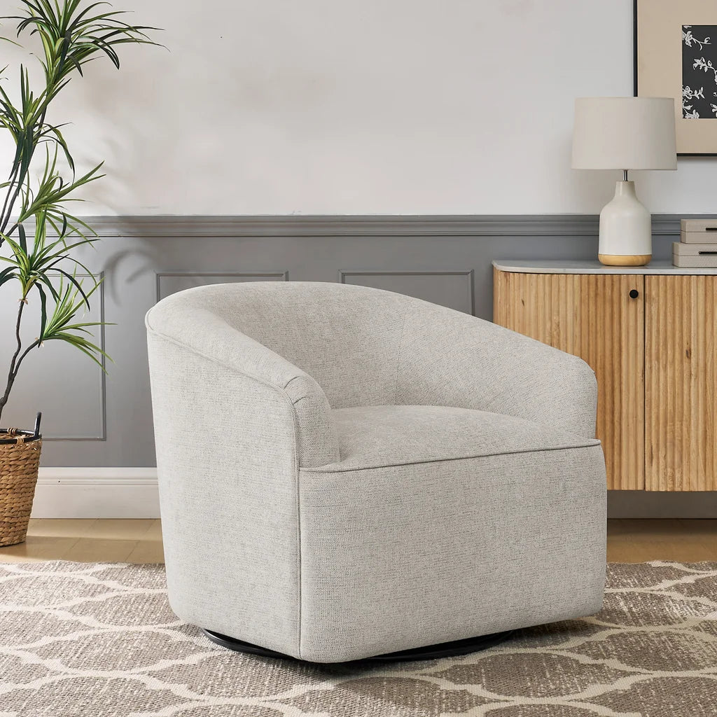 Thomasville – Fauteuil pivotant en tissu