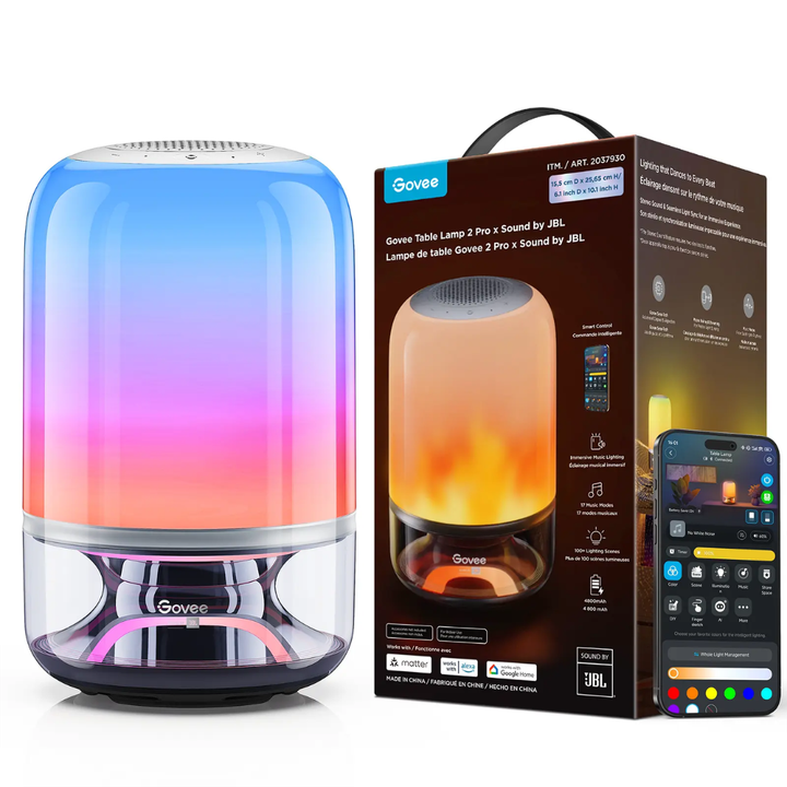 Govee - Lampe de table 2 Pro x son par JBL