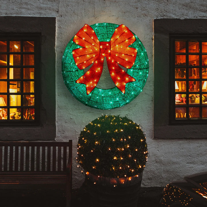 Holiday Wreath with Bow