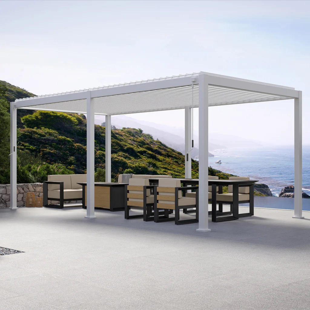 Zhejiang Zhengte Group - Mirador Aluminum Louvered Pergola, 10 ft x 20 ft