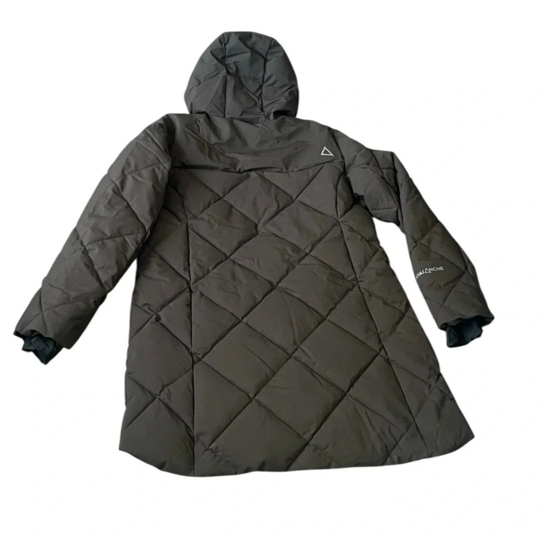 Avalanche - Long quilted coat with hood