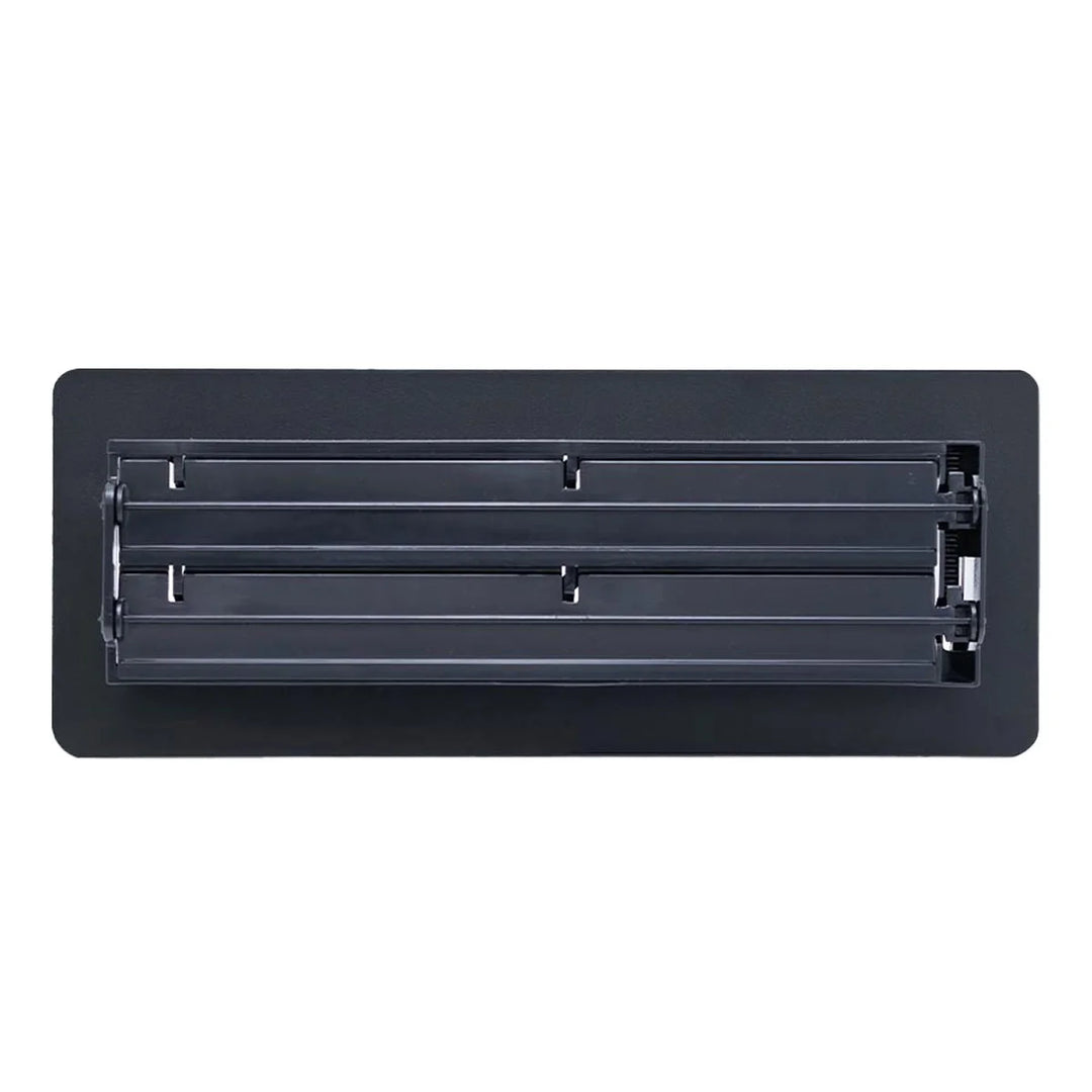 Manor House - Grilles de ventilation au revêtement en poudre noir, paquet de 4