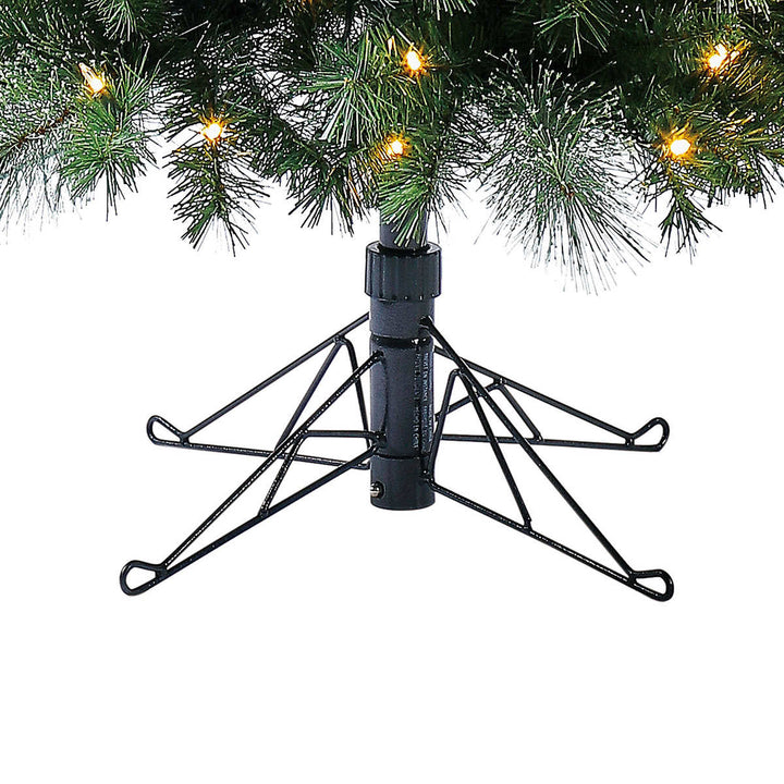 Bennington - Arbre de Noël artificiel Pencil EZ Connect bleu pré-éclairé de 7,5 pieds