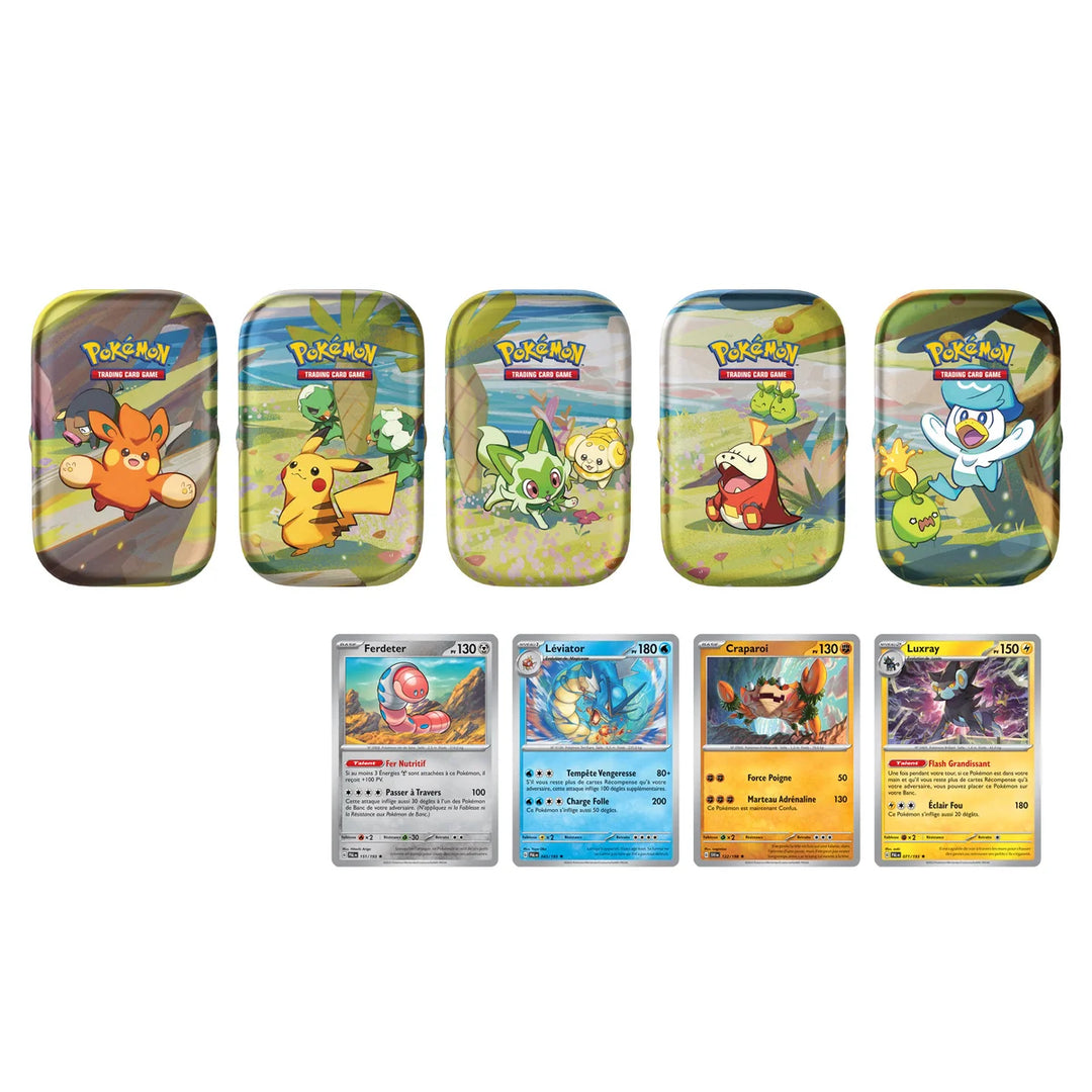 Pokémon - 5 Scarlet and Violet mini boxes – French edition